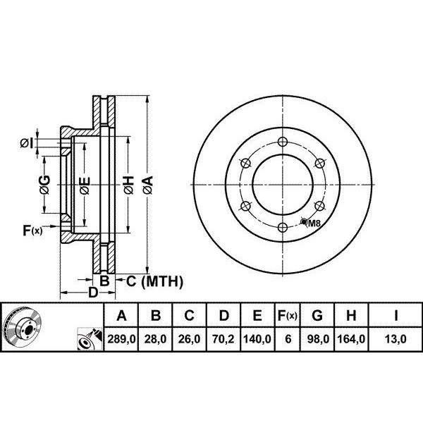 Mga 50321 Fren Diski &Ouml;n Ranger 06- 