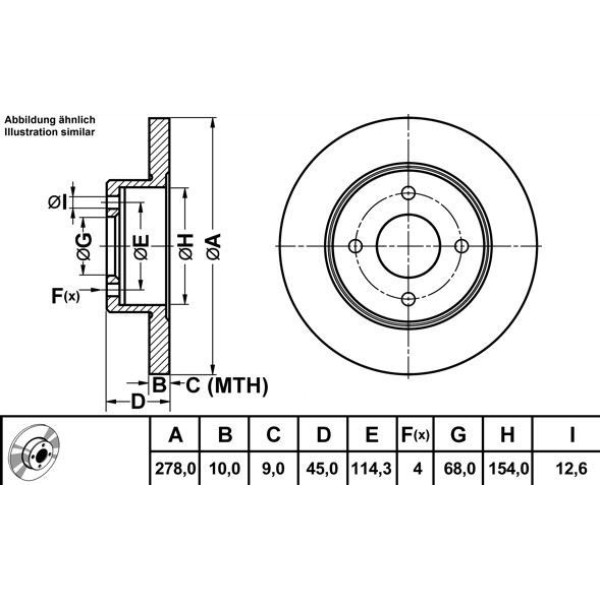 Mga 50331 Fren Diski Arka Primera P11 96- 