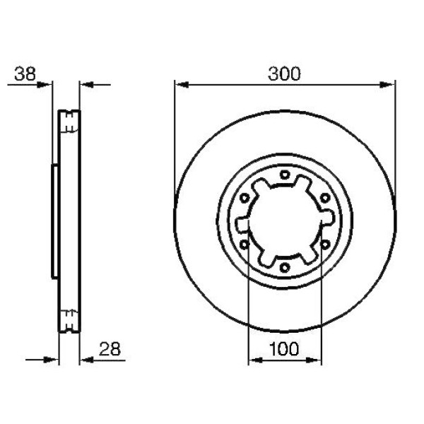 Mga 50338 Fren Diski &Ouml;n Navara D22 01-