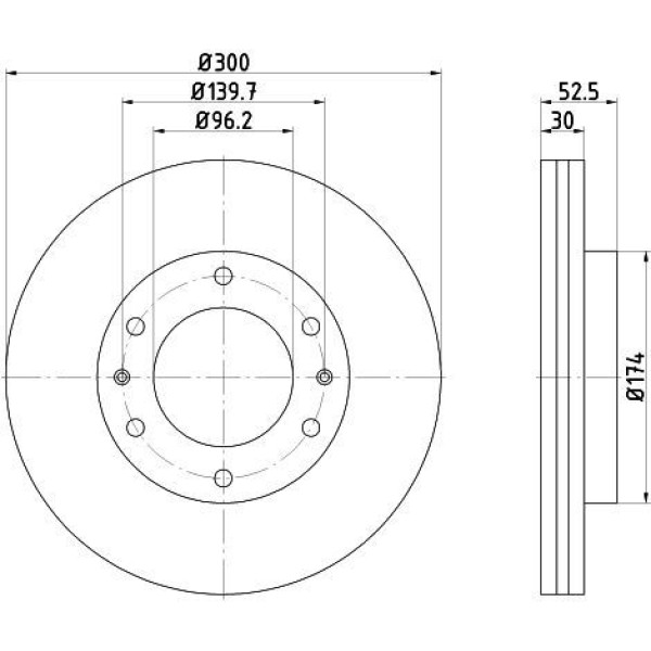 Mga 50356 Fren Diski &Ouml;n Starex H1 08-