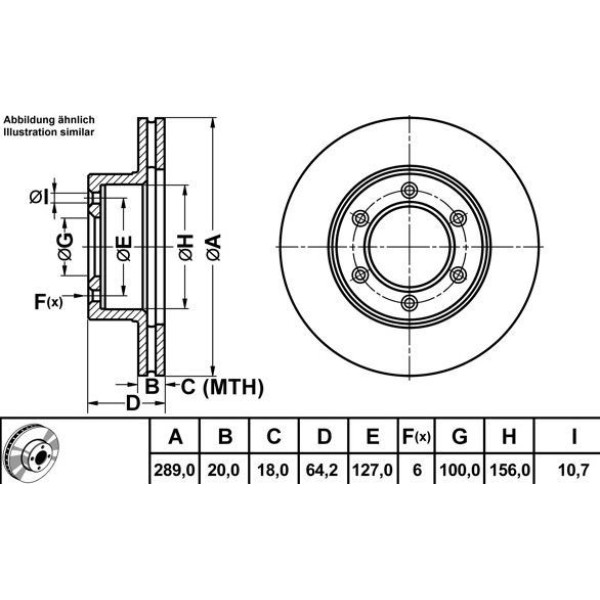 Mga 50359 Fren Diski &Ouml;n 4 Runner 87-