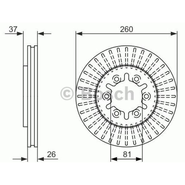 Mga 50370 Fren Diski &Ouml;n Urvan 82-