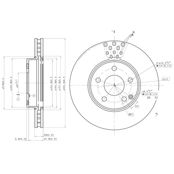 Mga 50429 Fren Diski &Ouml;n Mercedes W211 02-