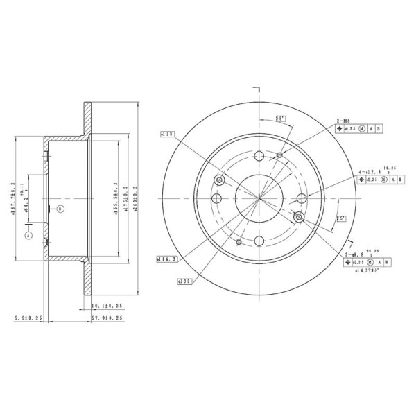 Mga 50437 Fren Diski Arka Accord 98-