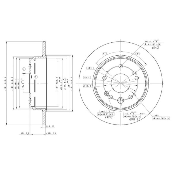 Mga 50440 Fren Diski Arka CRV II 01-