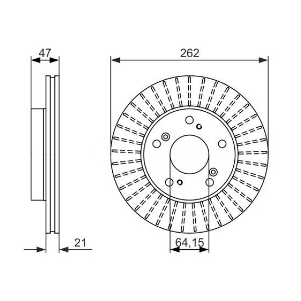 Mga 50441 Fren Diski &Ouml;n Civic Vıı HB 01-