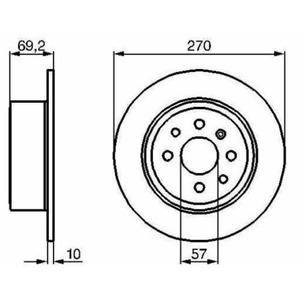 Fren Diski Arka 270Mm Vectra B 1.6İ 16V