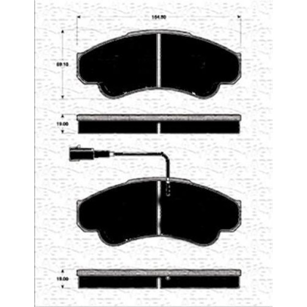 Magneti Marelli 323700005500 Fren Balatası &Ouml;n Fişli Ducato 02- 