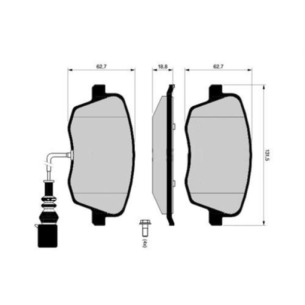 Magneti Marelli 323700013400 &Ouml;n Fren Balatası Fabia Roomster Fişli 