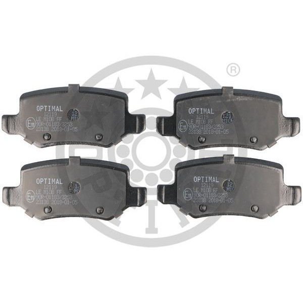 Optımal Bp12119 Fren Balata Seti Diskli Fren A-Klassew168 -A-Klassew169 -B-Klassew245 -Vaneo414 