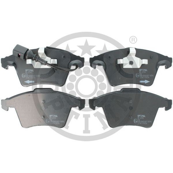 Optımal Bp12390 Fren Balata Seti Diskli Fren Multıvan T57Hm-7Hn-7Hf-7Ef-7Em-7En -Transporter T5 Bus7Hb-7Hj-7Eb-7Ej-7