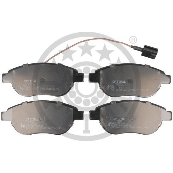 Optımal Bp85901 Fren Balata Seti Diskli Fren Abarth: 500 / 595312 Bravo Iı198 -Doblo Cargo223 -Doblo Gro Raumlim