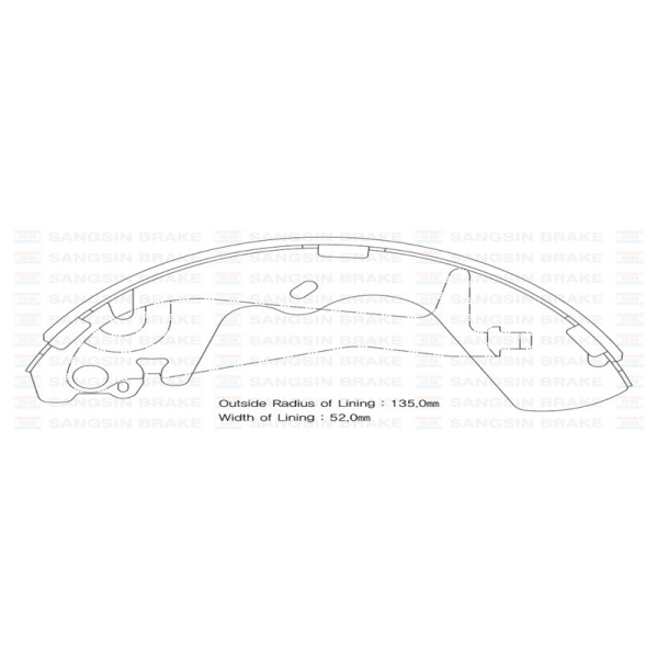 SANGSING Sa099 Kampana Balata Starex 2.5 Td Gs8696 