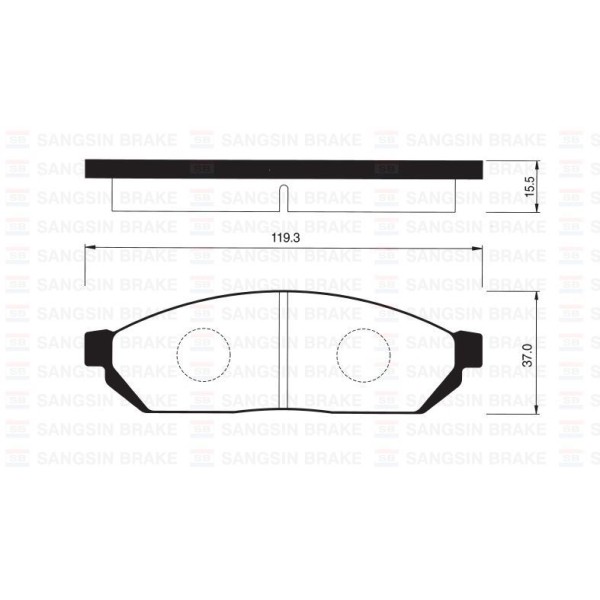 SANGSING Sp1059 Fren Balatası &Ouml;n Alto 86-