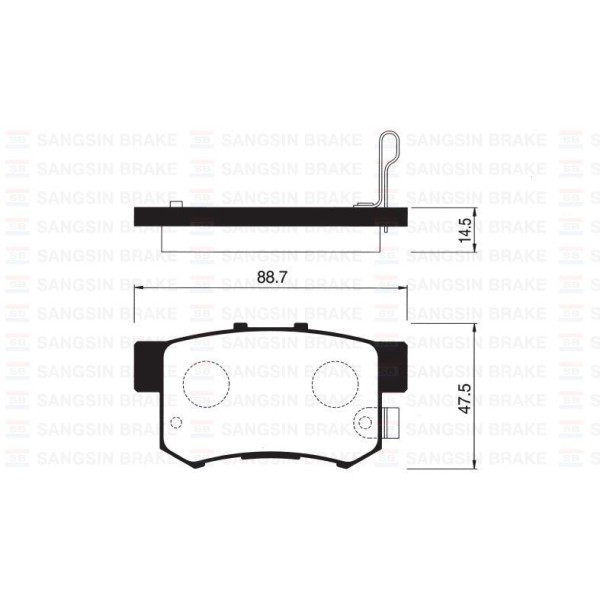 SANGSING Sp1076-R Fren Balatası Arka Civic Vıı 01- 
