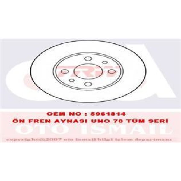 Trw Df1791 Fren Diski &Ouml;n Uno 70 D&uuml;z 240Mm