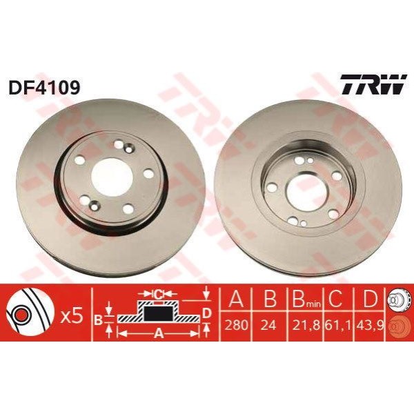 Trw Df4109 Fren Diski &Ouml;n Laguna I 95-