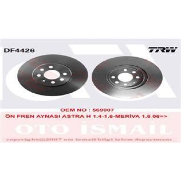 Trw Df4426 Fren Diski &Ouml;n Astra H 04-