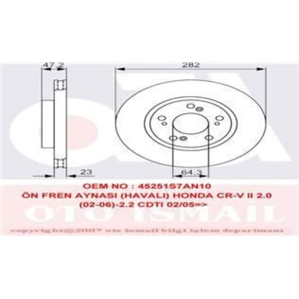 Trw Df4486 Fren Diski &Ouml;n Civic 01- 