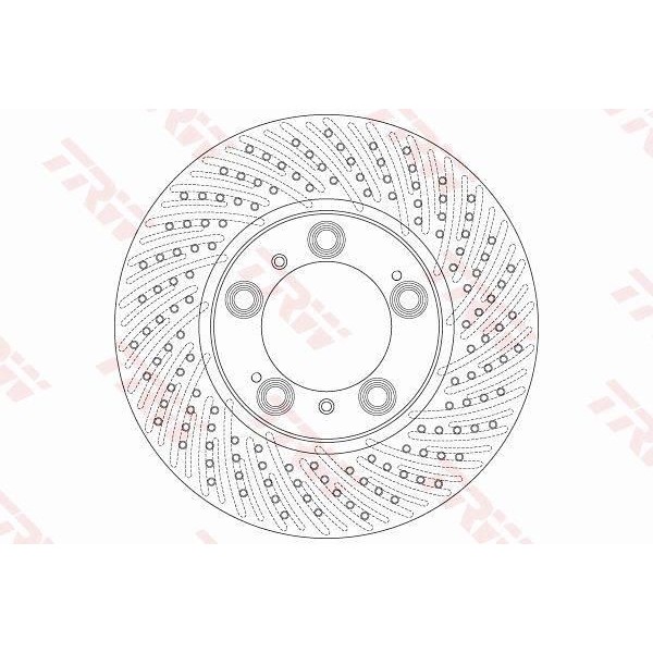 Trw Df6213S Fren Diski &Ouml;n Boxster 1999-2011-Cayman 2005 911 1997-2012