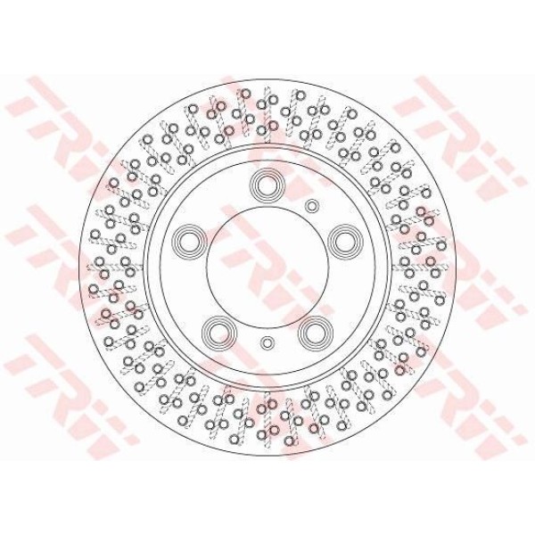 Trw Df6298S Fren Diski Arka Boxster 2004 Cayman 2006 