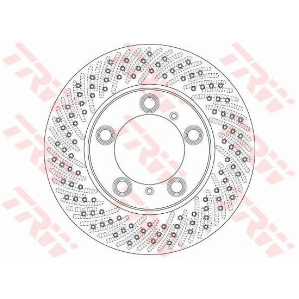 Trw Df6413S Fren Diski &Ouml;n Boxster 2004-2009-Cayman 2006-2012