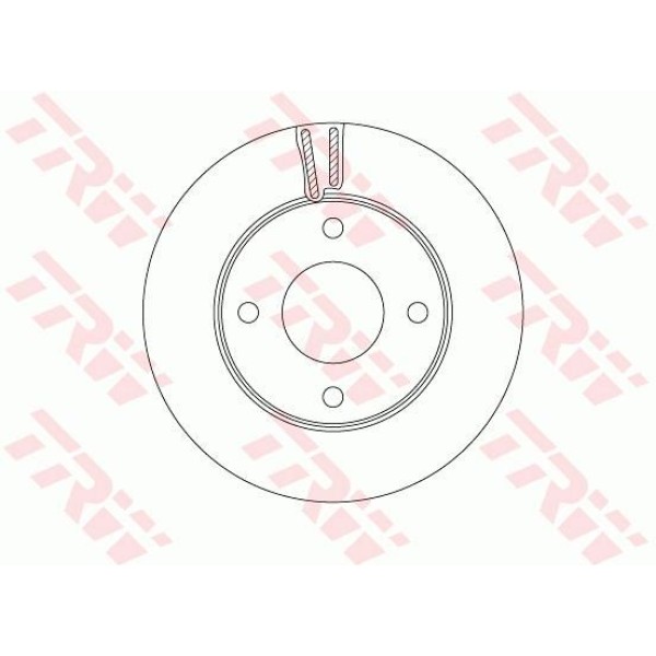 Trw Df6417 Fren Diski &Ouml;n Nv200 2010 Nv200 / Evalıa 2010 