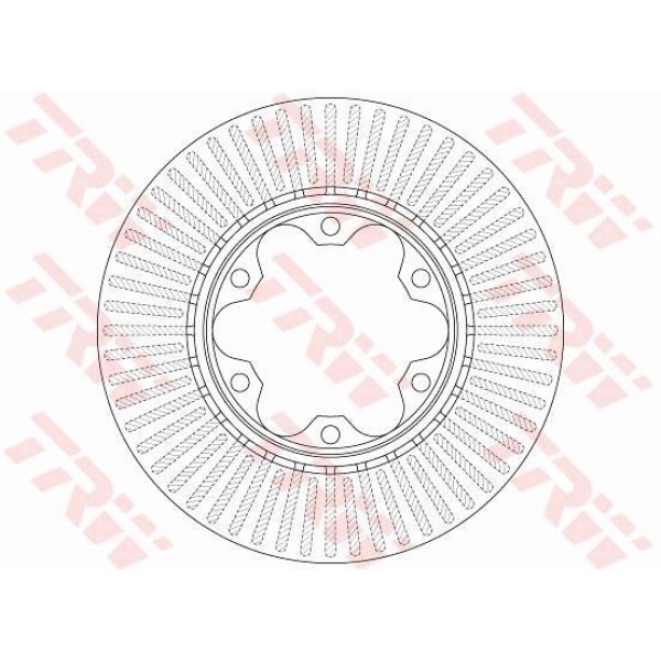 Trw Df6481 Fren Diski &Ouml;n Hiace / Commuter IV 2005 Hiace IV 2005 