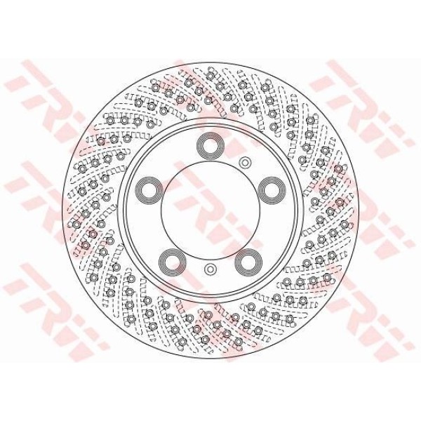 Trw Df6483S Fren Diski &Ouml;n Boxster 2004-2009-Cayman 2006-2009