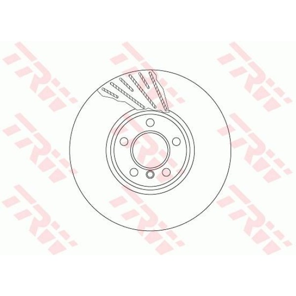 Trw Df6612S Fren Diski &Ouml;n Sağ 5D 348Mm F07 F10 F11 F06 F12 F01 F02 