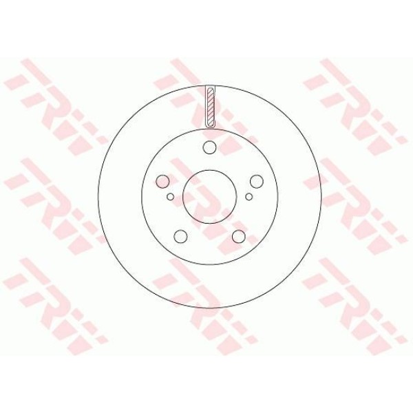 Trw Df6782S Fren Diski &Ouml;n Toyota: Hilux III Pickup Kun -Tgn -Lan -Ggn 2007- 