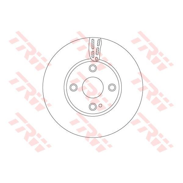 Trw Df6793 Fren Diski &Ouml;n Mazda II 1.3 1.4 Mzr-Cd 1.6 Mz-Cd 07- 