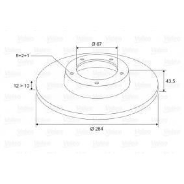 Valeo 186182 Fren Diski &Ouml;n Mecedes W124 85- 