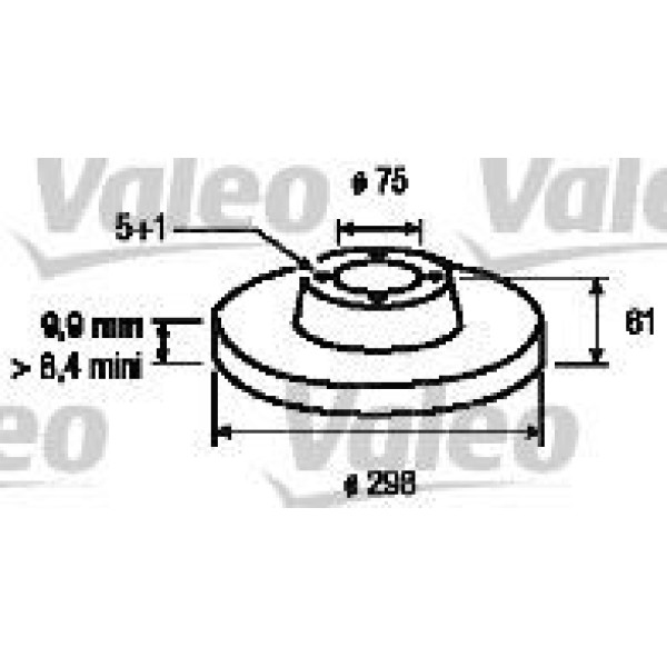 Valeo 186568 Fren Diski Arka Bmw 5 E39 95- 