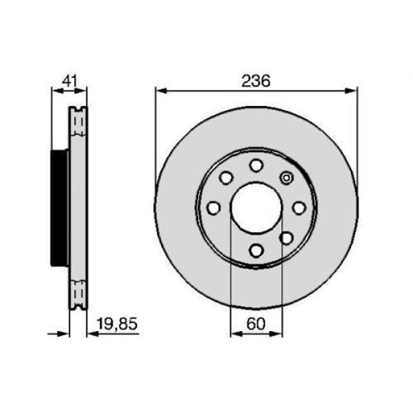 Valeo 197350 Fren Diski &Ouml;n Aveo T250 T255 05- 