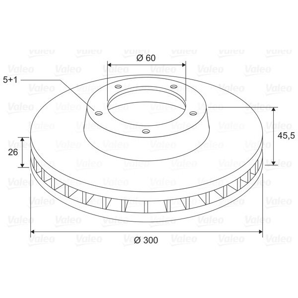 Valeo 197810 Fren Diski &Ouml;n X2 Astra 07.15 