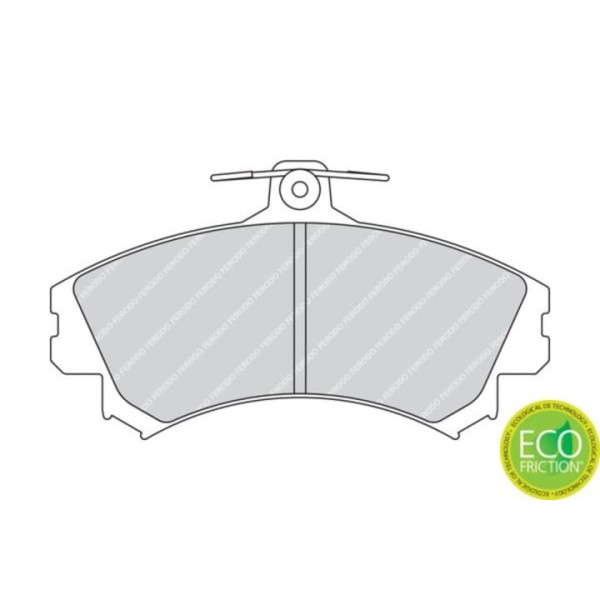 Ferodo Fdb1738 &Ouml;n Fren Balatası Mıtsubıshı Colt Vı 1.1.1.3.1.5 06/04-Balata Kalınlıgı 17.3 Mm