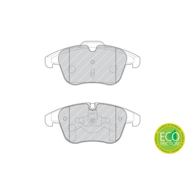 Ferodo Fdb4160 &Ouml;n Fren Balatası Fişli C5 III 1.6 1.8 2.0 16V 1.6HDI 2.0HDI 08- 407 Dw10Bted4 2.0 16V