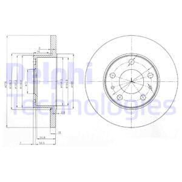 DELPHI BG3751 Fren Diski Çiftli Paket Iveco Daily 06/1999 05/2006
