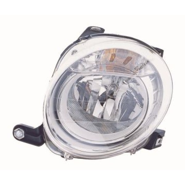 DEPO 661-1155L-LD-EM Ön Far Sol Fiat 500 07-14