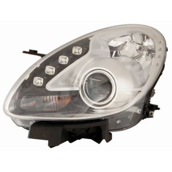 DEPO 667-1118LMLDEM1 Ön Far Sol Motoru Uzerınde Krom Led Alfa Romeo Gıulıetta 10-