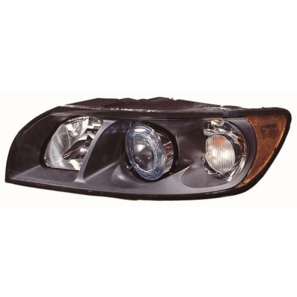 DEPO 773-1118RMLEHM2 Ön Far Sağ Siyah Volvo S40 04-07 Xenonlu