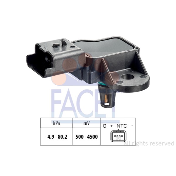 FACET 103270 Hava Basınç Sensör P308 P3008 P5008 P207 Partner Tepe C4 C4 Picasso Ds3 C3 Picasso Berl