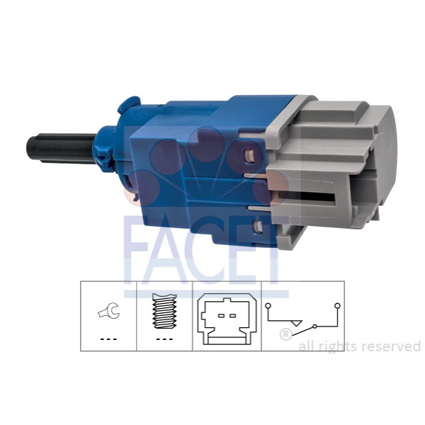 FACET 71291 Debriyaj Pedal Kontaktörü CLIO IV Lodgy Logan Trafic III 