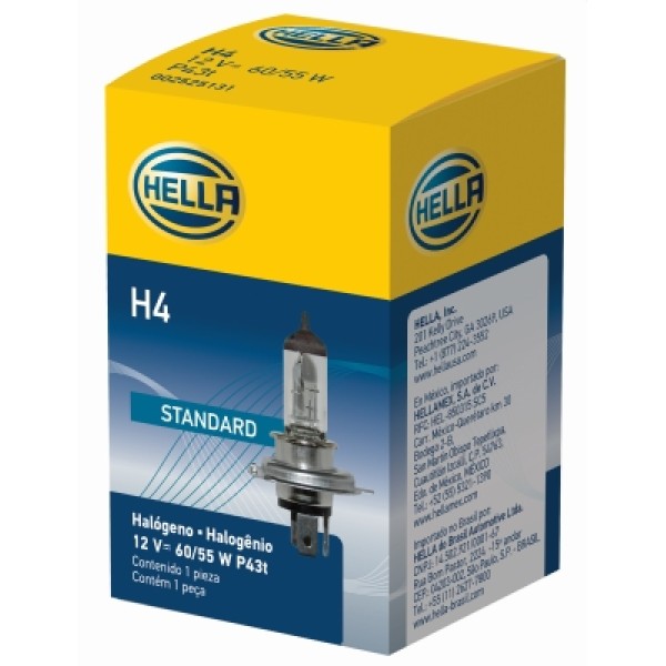 HELLA 8GJ178555-1 Ampul H4 12 V 60/55 W Halojen Ünıversal 