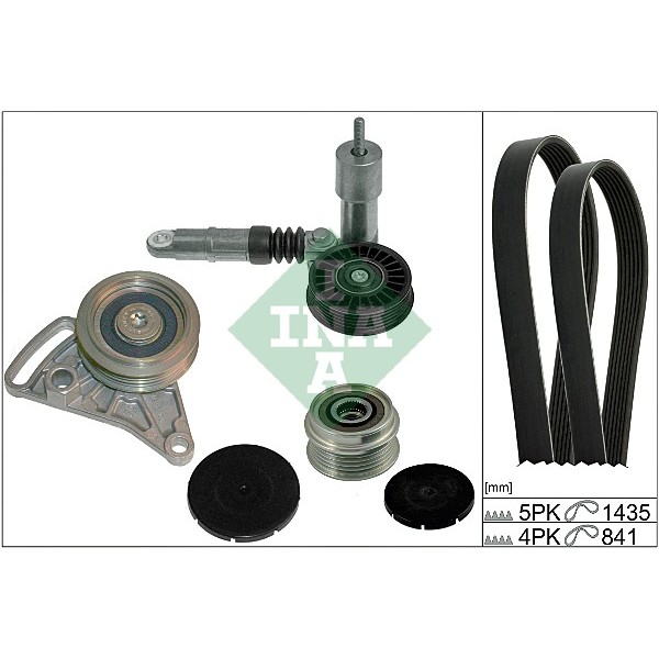 INA 529000410 V Kayış Gergi Seti 535 0005 10-534 0014 10-531 0309 10-5Pk1435-4Pk8401.9 TDI Audi A4-A