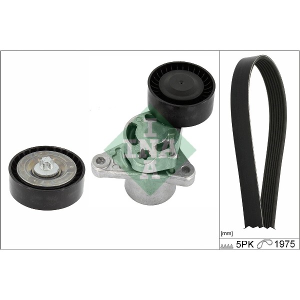 INA 529054510 Kanallı Kayış Seti (Om656) C257 18- W213 18- V167 18- W222 17- W223 20- W463 19- 