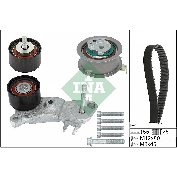 INA 530076210 Triger Seti Volvo S60 II (134) 2.0 D2 15-18 S90 II (234) D3 D-4 10- V40 (525, 526) D2- 