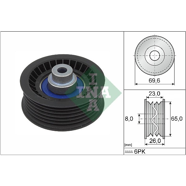 INA 532091710 Pully Fead Fead Single 208 