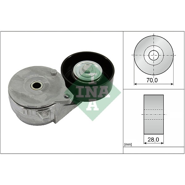 INA 534081310 Aux Tensioner Fead Single 208